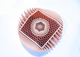 3D Printed Copper Radiator Component
