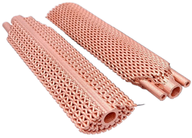 3D Printed Copper Heat Exchangers